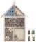 Insektenhotel aus Holz, 25 x 3.5 x 4 cm Umweltfreundliches Insektenhaus für Schmetterlinge Marienkäfer im Garten, Insekten Hotel Aufhängen für Bienen, Marienkäfer, Florfliegen & Schmetterlinge
