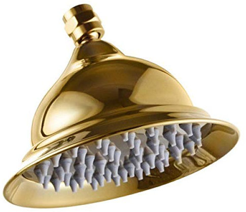 Duschkopf mit hohem Druck, Handbrause, rund, 20,3 cm, Gold, Roségold, Chrom, Antik, Schwarz, Badezimmer, massives Messing, Kupfer, Regenduschkopf-Gold