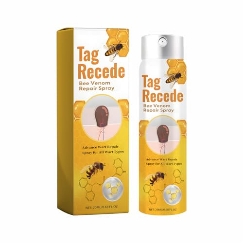 Soins de La Peau Spray de 20 ml pour les acrochordons ou les verrues dont l'efficacité est de cibler efficacement divers défauts cutanés, y compris les excroissances cutanées, les (Yellow, 2.5X10.2CM)