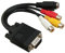 CAXUSD Vga S-video Adapter 3 Konverterkabel Mit Sub-d-eingang Und Mini-4-pin 20 Cm Reinkupfer