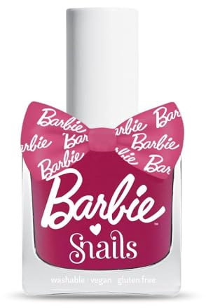 Snails 510451 Kinder Nagellack Barbie Gotta Glow!, auf Wasserbasis, abwaschbar, unbedenklich, vegan, 10,5 ml