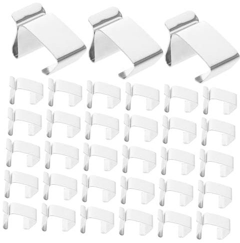 FELTECHELECTR 50pcs Christmas Xmas Lights Roof Hooks Gutter Hooks for Hanging Light Holiday Light Clips Gutter Seasonal Lighting Hooks Outdoor Light Hooks Outdoor Light Clips Metal Silver