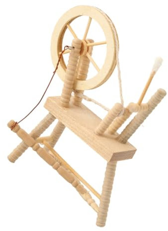 Toyvian Wheel Vintage Per Dollhouse Accessori Per Miniature e Fatati Decorazione Retro Per Collezionisti e Appassionati