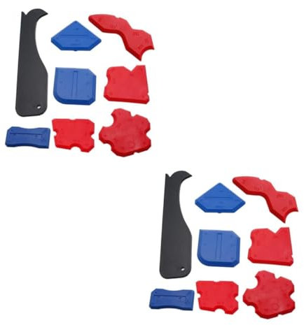 Uonlytech 16 Pcs Scraper Ca Glue Lash Glue Remover Caulk Tool Caulking Tools Couch Strips Heavy Duty Drywall Masking Fluid Clear Fabric Adhesive Popcorn Ceiling Tool Plastic Red