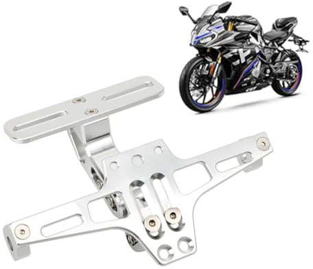 GREB Motorrad Kennzeichenhalter Halterung für Kawasaki Vulcan S 2015-2024, Einstellbarer Winkel Motorrad Kennzeichenhalterung Zubehör