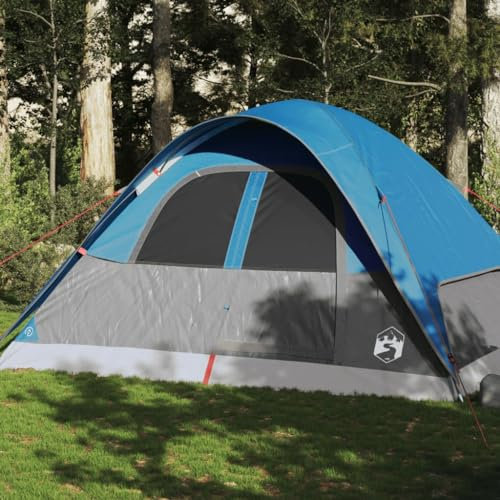 Xichuzi Kuppel-Familienzelt 6 Personen Blau Wasserdicht, Caming Zelt, Camping Tents, Camping-Zelt - 94556