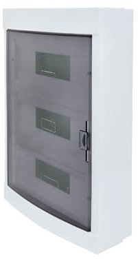 RSE Boîte de distribution en saillie avec fenêtre IP40 IK10 3 rangées 36 modules/PLE (unités d'espace)