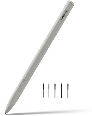 VIWOODS W2 Stylus Pro Pen with 0.5 mm Fine Tip and 5 Replacement Nibs