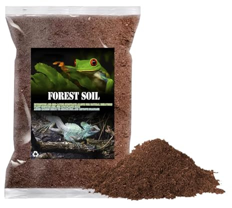 Kathson Reptile Soil Substrate Fluffy Small-Strand Reptile Substrate and Snake Bedding Clean Natural Terrarium Bedding for Lizards Snakes Tortoises Tarantulas