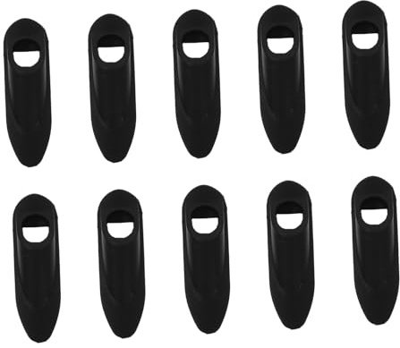 Alasum 10 Stück Fahrradleitungsklemme Kunststoff Schwarz | Rahmengehäuse Befestigungsvorrichtung mit Einloch, Gerade Form, Stabile Montage, für Fahrradrahmen Kabelführung