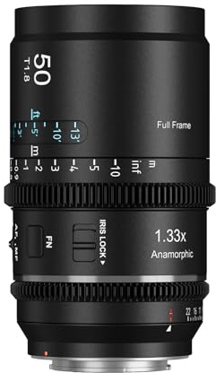 SIRUI Astra 50 mm 1,33 x Vollformat Autofokus anamorphes Cine Objektiv für E-Mount-Kameras (Neutral Flare)
