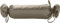Mako Satin Baumwoll Nackenrollen-Hülle 15x40 - Kissenrollenbezug mit Verschlussbändern aus 100% Baumwolle - Nackenrolle Überzug einfarbig Braun - Made in EU