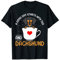 Teckel Bon Jour Commence Avec Thé Tasse Chien Saucisse T-Shirt