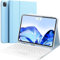 Earto iPad Air 11 Hülle mit Tastatur, iPad Pro 11 Tastatur 2022 mit Touchpad, 2 Bluetooth Kanäles, Type C Aufladbar QWERTZ-Layout für Air 5/4 10.9 2022/2020, Pro 11 (4/3/2/1Gen), Blau