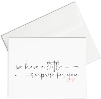 Pregnancy Reveal for Grandparents to be, Baby Announcements Gifts for Family, We're Having a Baby Cards, Little Surprise