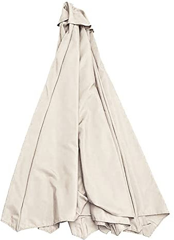 Toldo De Sombrilla De Repuesto para La Parte Superior De La Sombrilla De 6 Varillas/8 Varillas, Redonda Φ2.7m/Φ3m Tela De Recambio Sombrilla De Cubierta De Reemplazo De Dosel, 5 Colores Opcionales ( C