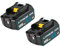 2 Pack Battery Replacement for 18V Makita Battery 5.5Ah, BL1850B BL1860B for construction site radio DMR108 DMR110 DMR107 DMR112 DMR104 radio with LED tool battery
