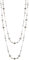 FULU AUTUMN Lange Perlenkette Damen Silber Schwarz Statement Kette Modeschmuck Kett Lang Vintage Schmuck Geburtstag Geschenke für Frauen(Grey)