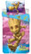 Marvel Bettwäsche-Set I am Groot, Guardians of the Galaxy, Bettbezug 140 x 200 cm, Kissenbezug 70 x 90 cm, 100 % Baumwolle, mehrfarbig (wendbar)