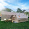 Aufblasbares Zelt mit Sonnenschutz, Inflatable Tent 2-10 Personen, Camping Zelt Aufblasbar mit Rauchabzug, Luftzelt Aufblasbar Glamping mit 2 Dachfenster Plus 6 große Fenster,Wassersäule 5000 mm