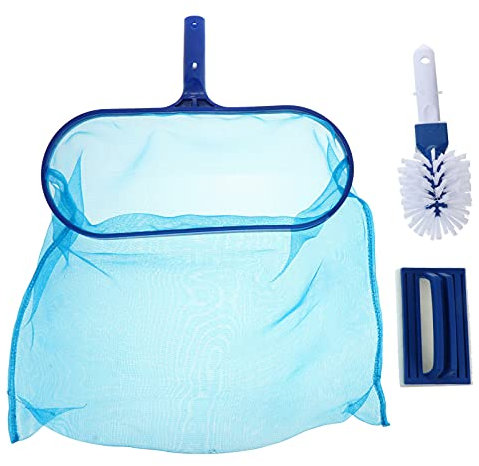 VINTORKY 1ensemble Épuisette De Nettoyage De Piscine avec Brosse Et Kit De Skimmer Complet pour Éliminer Et Débris Outil pour Entretien