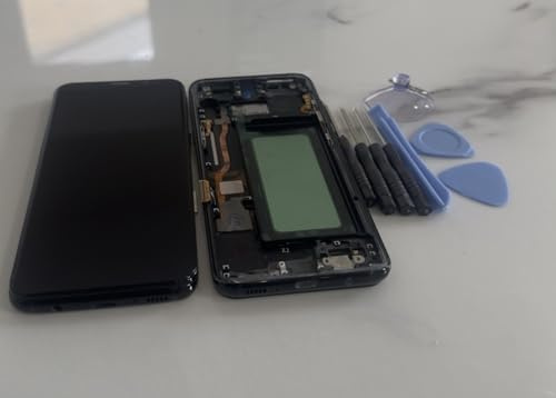 Pour Samsung Galaxy S8 G950F Écran Tactile LCD Digitizer Assemblée avec Cadre Noir
