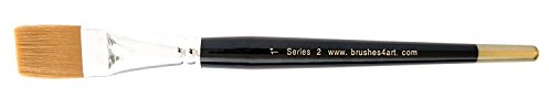 Brushes4Art Pinceau plat pour aquarelle (1,27 cm)