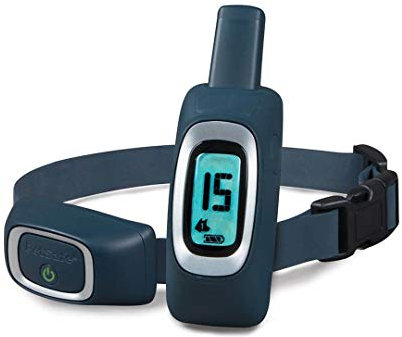 PetSafe - Système de Dressage pour Chien à Stimulation Douce, Rechargeable, Étanche, Ton/Vibration + 15 Niveaux de Stimulation électrostatique Douce pour Chien Timide et Petit, Bleu, 600 m