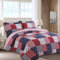 Tagesdecke Gesteppte Patchwork Sommer Quilts 100% Baumwolle 3 Stück Bequeme Bettwäsche Doppelbett Plaid Bettüberwurf （230 * 250CM) Kissenbezüge (50 * 70CM * 2) Mehrzweck Decke Mode Geschenk