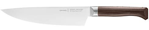 Opinel - Couteau Chef 20cm Les Forgés 1890 de Cuisine - Lame Acier Inox - Manche Hêtre - Rigide, Stable, Multifonction - Garantie à Vie - Fabrication Française