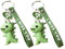 2 Pcs Porte-Clés Dinosaure Vert En Silicone - Accessoire Créatif Et Original Pour Décoration De Sac Ou Cadeaux D'Événements