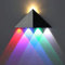 Mengjay LED 5W Wandleuchte aus Aluminum Wandlampe Dreieckig effektlampe up down Flurlampe Wandbeleuchtung Treppenleuchten (Farbe RGB)
