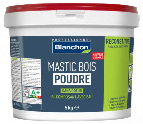 Mastic bois poudre - Chêne clair - 5 kg
