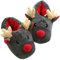 Generic Winter Hausschuhe Weihnachten Rentier Hausschuhe: 1 Paar Fuzzy Plüsch Warme Pelzigen Elk Deer Haus Schuhe für Innen Schlafzimmer Grau 104409V0SER 36.5 EU