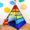 NUBUNI Tipi Zelt Für Kinder Colorful | Tippi Kinderzelt Junge Indoor Mit Bodenmatte Und Aufbewahrungstasche