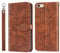 Vkooer Case for iPhone 5/5S/SE (2016) Premium PU Leather Flip Wallet Case with Card Holder and Magnetic Phone Case for iPhone 5/5S/SE 2016, Brown