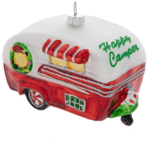 Happy Camper Wohnmobil-Ornament, Christbaumschmuck Weihnachtsdekoration, 11,4 cm Breite
