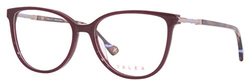 Yalea VYA012 Shiny Plum 09FD Eyewear Unisex Injected, Standard, 54
