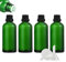 ZEOABSY 4 Stück Leer 100ml Braunglas Flasche mit Tropfmontur Originalitätsverschluss, Tropfflasche Grün mit Schwarz Schraubverschluss Glasflaschen für Ätherisches Öle Essenzen Aromatherapie