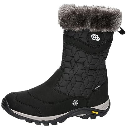 Brütting Stivali da neve Elisa da donna, Nero, 36 EU