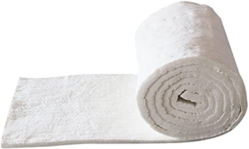 QULACO Manta de Fibra de cerámica Manta de algodón ignífuga, Aislamiento de Alta Temperatura Escudo térmico ignífugo para Parrilla de Chimenea de Cocina
