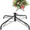 CCINEE Weihnachtsbaumständer aus Metall, universal, zusammenklappbar, 40 cm, Ersatz-Baumständer für 90 cm bis 180 cm künstliche Bäume, Grün