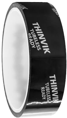 Thinvik Tubeless Felgenband – Breite 21/23/25/27/29/31/33/35 mm x 10 m Rolle | Anti-Puncture Unterlage für MTB, Rennrad & Carbon-Laufräder