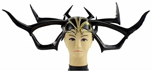 Hworks Máscara de látex Hela para disfraz de cosplay para fiesta de Halloween