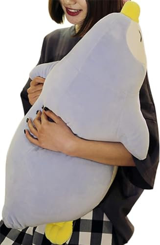 TONGSONG Niedliches Plüschtier Pinguin Plüschtiere Puppe für Kinder Pinguin Plüschguin Kissen Überwurf Geschenk für Kinder oder Liebhaber(50cm, blau)