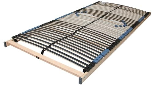sleepling Lattenrost Premium bis 180kg montiert, 42 Leisten inkl. Mittelzonenverstellung, Becken-Komfort-System, Schulter Entlastungs-System, TÜV Süd GS-geprüft, 90 x 200 cm