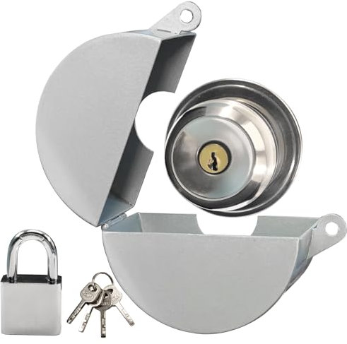 Door Knob Lock Out Device - Door Handle Lock, Prevents Entering, Stainless (Silver)