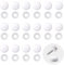 INCREWAY Lot de 100 cache-vis en plastique, cache-vis en plastique (blanc)