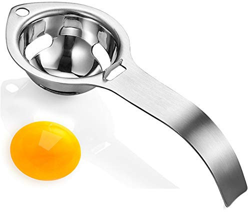 Eigelbtrenner aus Edelstahl, Eigelb Filter Separator mit Handle Eidottertrenner Kitchen und Eidotter Trenner Eiertrenner Edelstahl Eiweißtrenner Eigelbtrenner Für Trennen von Eiweiß und Eigelb