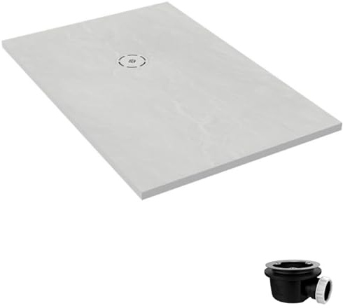 Receveur de douche 120 x 90 JACOB DELAFON Singulier neoroc rectangle blanc + bonde